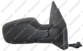 RETROVISEUR DROIT MECANIQUE-NOIR-AVEC SONDE-CONVEX/CHROME' 4H2P