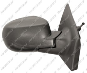 RETROVISEUR DROIT MECANIQUE-NOIR-AVEC SONDE-CONVEX/CHROME' 4H2P