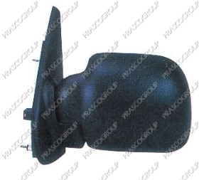 RETROVISEUR GAUCHE MECANIQUE-NOIR-CONVEX/CHROME'