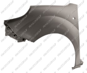 AILE AVANT GAUCHE EN PLASTIQUE AVEC TROU FEU D'AILE-NOIR-SURFACE LISSE PRET A PEINDRE