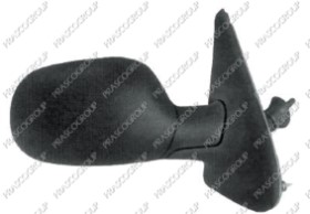 RETROVISEUR DROIT MECANIQUE-NOIR-CONVEX/CHROME'