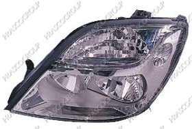 PHARE GAUCHE H7+H1 ELECTRIQUE SANS MOTEUR-CHROME'