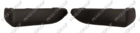 JEU DE BANDEAU DE PARE-CHOCS AVANT  NOIR STRUCTURE' -(DROIT+GAUCHE)