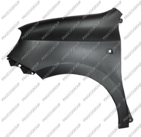 AILE AVANT GAUCHE EN PLASTIQUE AVEC TROU FEU D'AILE-NOIR-SURFACE LISSE PRET A PEINDRE