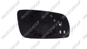 VERRE DE RETROVISEUR GAUCHE-ASPHERIQUE-GRAND-CHROME'