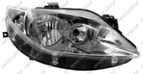 PHARE DROIT H7+H7 ELECTRIQUE SANS MOTEUR-CHROME'