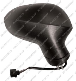 RETROVISEUR DROIT NOIR-ELECTRIQUE-RABATTABLE-CONVEXE-5 BROCHES