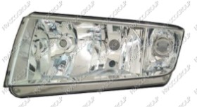 PHARE GAUCHE H7+H3 ELECTRIQUE SANS MOTEUR-CHROME'