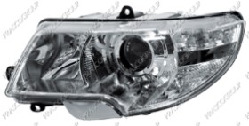 PHARE GAUCHE H3+H7 ELECTRIQUE AVEC MOTEUR