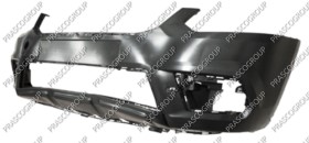 PARE-CHOCS AVANT NOIR-SURFACE LISSE PRET A PEINDRE-AVEC ENPREINTES CAPTEURS,AIDE STATIONNEMENT ET LAVEPHARES