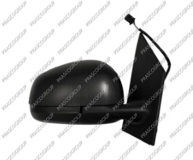 RETROVISEUR DROIT ELECTRIQUE-NOIR-CHAUFFANT-AVEC SONDE-CONVEXE/CHROME'-7 BROCHES