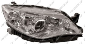 PHARE DROIT H7+HB3 ELECTRIQUE SANS MOTEUR-CHROME'