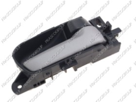 POIGNEE INTERIEURE AVANT/ARRIERE DROITE-AVEC LEVIER ARGENT-BOUTON DE FERMETURE NOIR-BSAE NOIRE