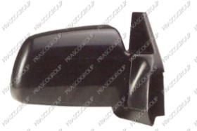 RETROVISEUR DROIT MANUEL-NOIR-CONVEXE/CHROME-MOD. 3 PORTES