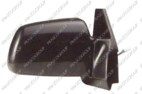 RETROVISEUR DROIT ELECTRIQUE-NOIR-CONVEXE/CHROME'-MOD. 3 PORTES