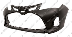 PARE-CHOCS AVANT NOIR-SURFACE LISSE PRET A PEINDRE