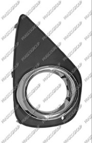 GRILLE DROITE NOIRE DE PARE-CHOCS-AVEC SIEGE ANTIBROUILLARD-AVEC CADRE CHROME'