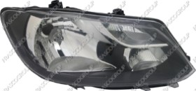 PHARE DROIT H4 ELECTRIQUE AVEC MOTEUR-BORD CHROME'-VERSION HELLA