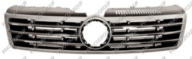 GRILLE CALANDRE NOIRE BRILLANT AVEC MOULURE CHROMEE'-AVEC CADRE ARGENT