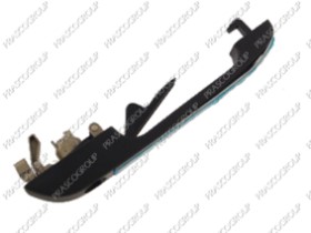 POIGNEE EXTERIEURE AVANT GAUCHE-NOIRE--AVEC BORD CHROME'-AVEC TROU BARILLET