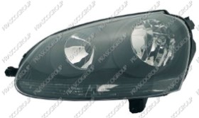 PHARE GAUCHE H7+H7 ELECTRIQUE AVEC MOTEUR-NOIR - MOD. GTI/SPORTLINE