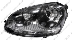 PHARE GAUCHE H7+H7 ELECTRIQUE AVEC MOTEUR-NOIR (TYP HELLA)