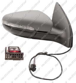 RETROVISEUR DROIT ELECTRIQUE-CHAUFFANT-AVEC APPRET-AVEC FEU REPETITEUR-6 BROCHES