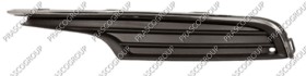GRILLE INFERIEURE DROITE DE PARE-CHOCS AVANT NOIRE STRUCTURE'-AVEC MOLURE CHROMEE