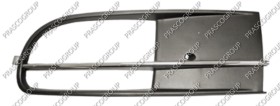 GRILLE GAUCHE NOIRE DE PARE-CHOCS AVEC PROFIL CHROME'