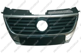 GRILLE AVEC MOULURES NOIRES DIAMETRE LOGO 150MM