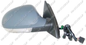 RETROVISEUR DROIT ELECTRIQUE-CHAUFFANT-AVEC APPRET-RABATTABLE-AVEC FEU REPETITEUR-AVEC FEU DE SOL-CONVEXE/CHROME' 16H9P