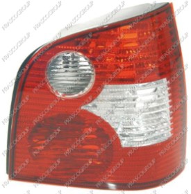 FEU D'AILE ARRIERE DROIT SANS PORTE LAMPE MOD. BLANC/ROUGE MOD. 3/5 PORTES