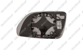 VERRE DE RETROVISEUR DROIT-CONVEX-CHAUFFANT-CHROME'