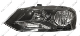 PHARE GAUCHE H7+H7 ELECTRIQUE AVEC MOTEUR-NOIR
