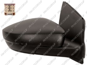 RETROVISEUR DROIT MECANIQUE-NOIR-AVEC FEU REPETITEUR-CONVEX/CHROME'-CONNECTEUR CARRE'-12H2P MOD. &gt; 11/09