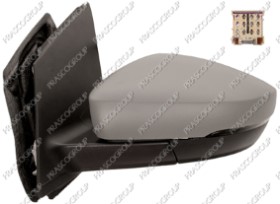 RETROVISEUR GAUCHE ELECTRIQUE-CHAUFFANT-AVEC APPRET-AVEC FEU REPETITEUR-CONNECTEUR CARRE'-ASPHERIQUE