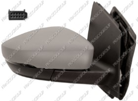 RETROVISEUR DROIT ELECTRIQUE-CHAUFFANT-AVEC APPRET-AVEC FEU REPETITEUR-CONVEXE/CHROME'-CONNECTEUR RECTANGULAIRE-10H6P MOD. 12/09 &gt;