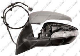 RETROVISEUR GAUCHE ELECTRIQUE-CHAUFFANT-AVEC APPRET-AVEC FEU-ASPHERIQUE-6 BROCHES