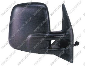 RETROVISEUR DROIT MANUEL-NOIR-CONVEXE/CHROME