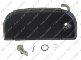 POIGNEE EXTERIEURE AVANT GAUCHE NOIRE/LISSE-AVEC TROU BARILLET