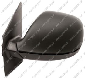 RETROVISEUR GAUCHE ELECTRIQUE-NOIR-CHAUFFANT-ASPHERIQUE/CHROME'-12H5P