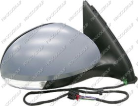 RETROVISEUR DROIT ELECTRIQUE-CHAUFFANT-AVEC APPRET-AVEC FEU REPETITEUR-CONVEXE/CHROME'