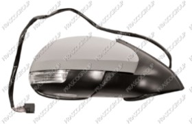 RETROVISEUR DR.ELECTR.-CHAUFF.-A/APPRET-A/FEU REPETI.-A/FEU DE SOL-RABATT.-A/MEMOIRE-CONVEXE/CHROME'