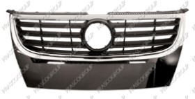 GRILLE CALANDRE - NOIRE AVEC CADRE CHROME'