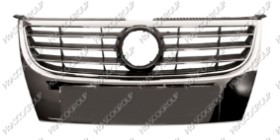 GRILLE CALANDRE NOIRE AVEC MOULURE CHROMEE'-AVEC CADRE  CHROMEE'