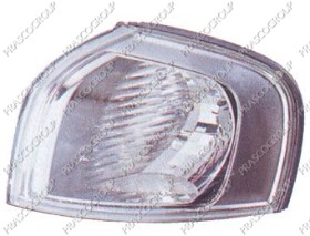 FEU AVANT GAUCHE BLANC-AVEC PORTE LAMPE-PROFIL CHROME' &gt; 02/03